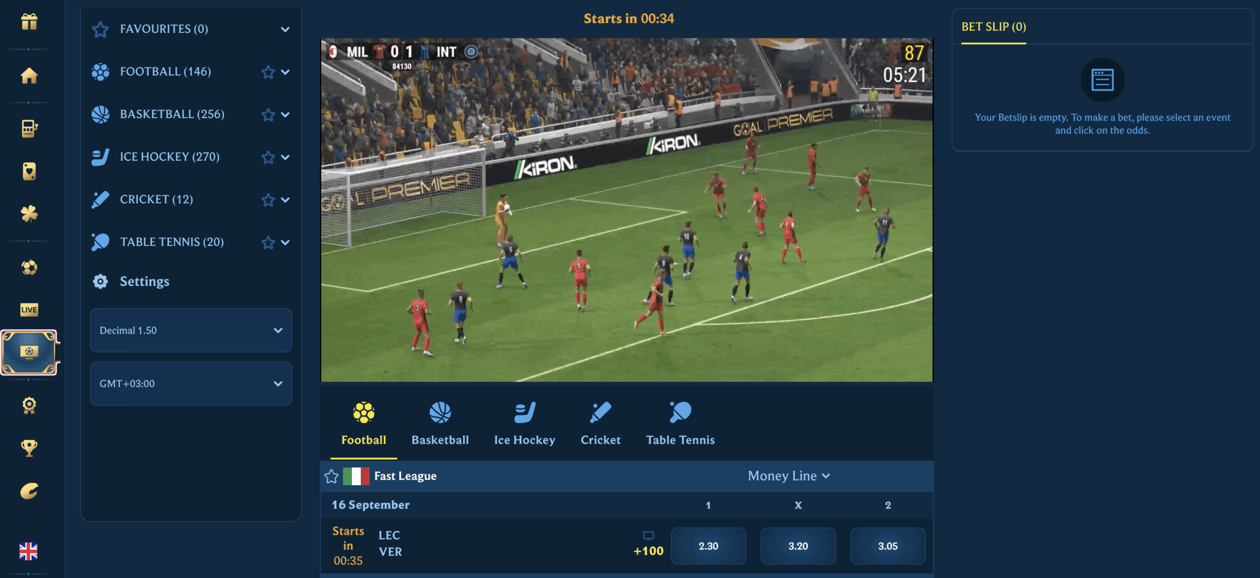 aquaWin Virtual Sports