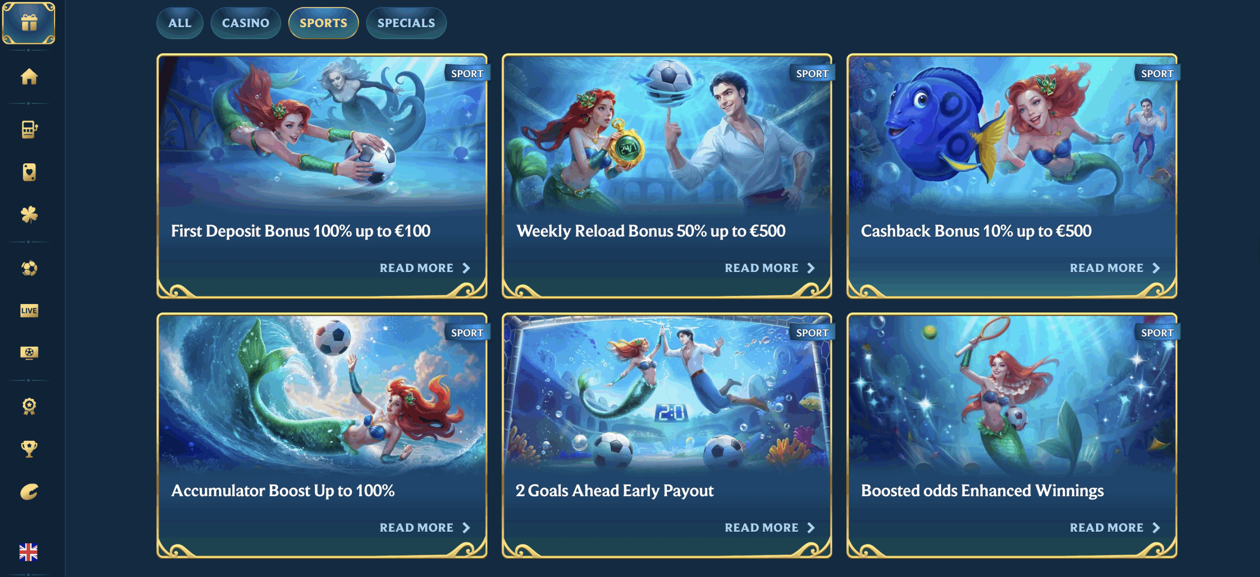 AquaWin Sports Betting Promotions