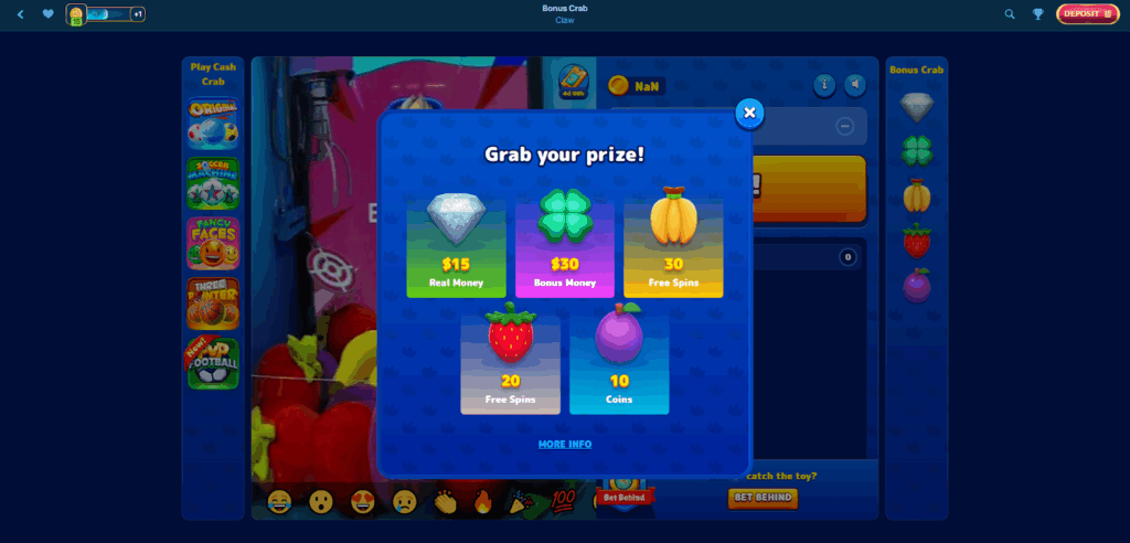 AquaWin Bonus Crab
